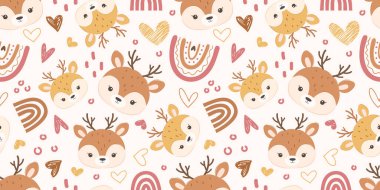 Sevimli ve komik hayvanlar, kusursuz desenler ve duvar kağıtları.