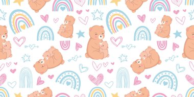 Sevimli ve komik bebek hayvan şekilleri ve duvar kağıtları.