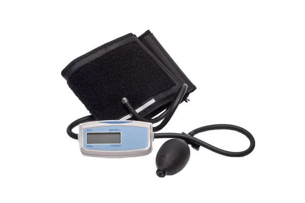 Semi Automatic Digital Tonometer Measuring Blood Pressure Pulse Rate White Royalty Free Stock Photos