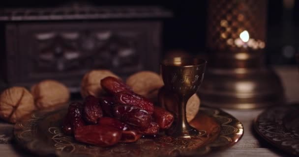 Kareem Ramadán Con Fechas Premium Árabe — Vídeos de Stock