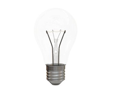 Light bulb isolated Realistic photo image