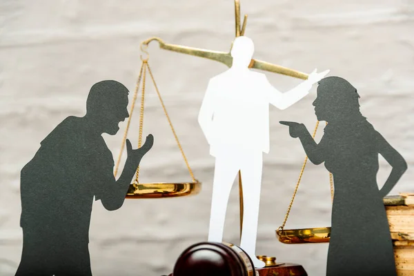 Silhouette Symbol Child Custody Family Law Proceedings Divorce Mediation Legal Fotos De Stock Sin Royalties Gratis