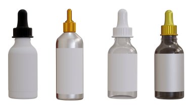 Güzellik kapları kuruldu. Krem, losyon, sprey, yağ, şampuan, el sabunu, jöle, süt, balsam. Kozmetik ürünlerin şablon ambalajlarını tüplere ve kavanozlara yerleştirin. 3d oluşturma.