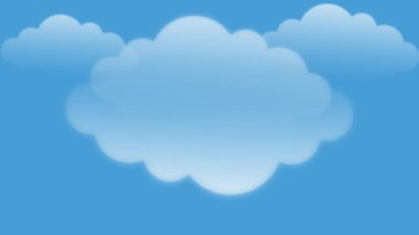 Bulutlu gökyüzünde mavi ekran arkaplanına birkaç beyaz kuş çiz