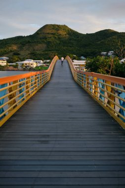 Puente de los enamorados, Providencia Adası, Kolombiya. Yüksek kalite fotoğraf