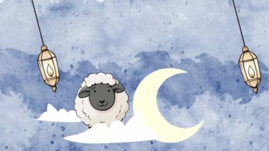 Keçi animasyonu ve kopyalama alanı olan Kurban Bayramı Camii.