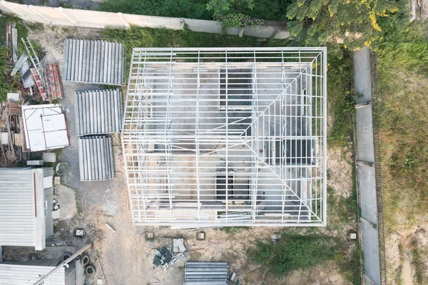 Home House Construction Top View Consist Floor Plan Concrete Building — Photo