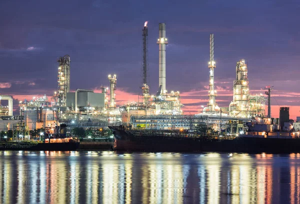 Oil Gas Refinery Plant May Called Petroleum Production Petrochemical Plant — Stockfoto