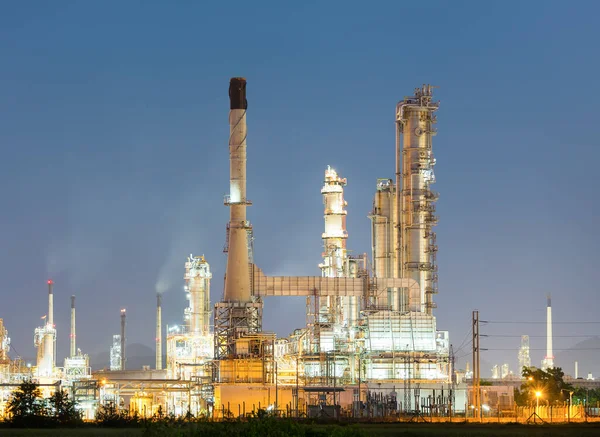 Oil Gas Refinery Plant May Called Petroleum Production Petrochemical Plant — Foto Stock