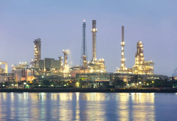 Aardolie Raffinaderij Mei Genaamd Aardolie Productie Petrochemische Fabriek Industriële Fabrieksbouw — Stockfoto