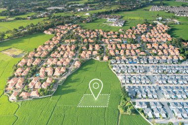 Power plant, gas fired power station. Include decreasing chart, graph. Industrial factory may called combined cycle gas turbine plant. Concept for low, loss, drop in electricity energy generation.