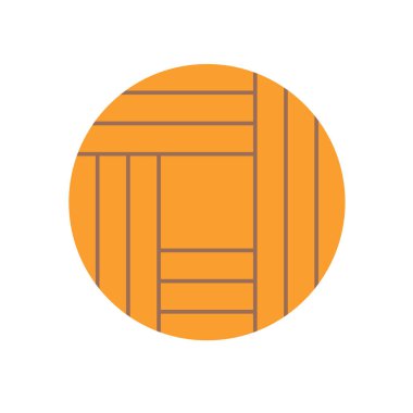 Kütük ya da kereste vektör simgesi. Testere metodu, değirmendeki işlemler için düz testere deseni, kereste fabrikası endüstrisi dahil. Doğadan testereyle keresteye, tahtadan kalasa, ahşap işçiliği için malzemeler..