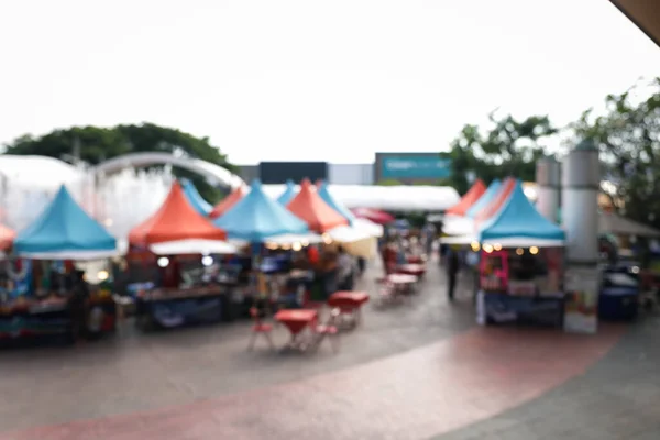 Blur Image Flea Market Food Fair Chiang Mai City Thailand — Stock Photo, Image
