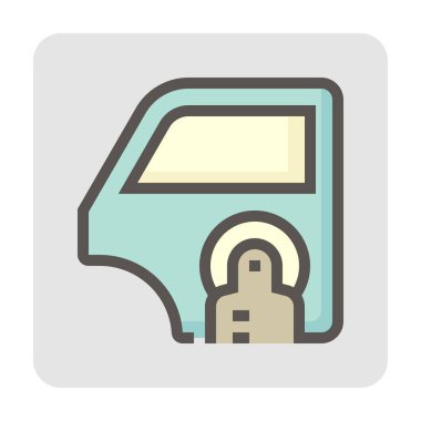 Polonya boya vektör simgesi cilalama makinesi, yan kapı pencere paneli ya da araba parçasından oluşur. May cilalamak, ovalamak, ağda yapmak derdi. Boya onarımı, cilalama, kaplama ve tırmalama hizmetleri. 48x48 px.