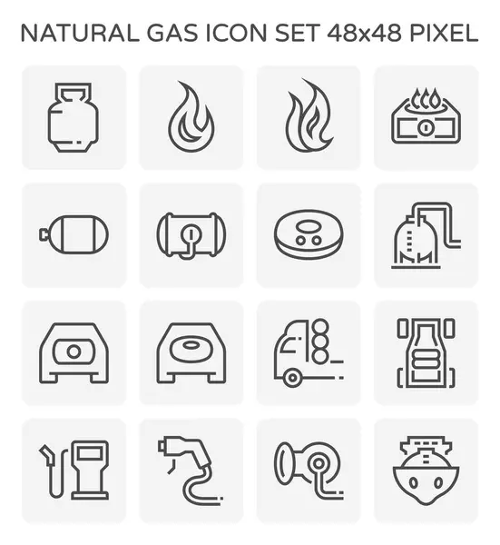 Tanque Gas Cilindro Gas Icono Vectorial Equipos Para Gas Natural — Vector de stock