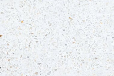 Terrazzo 'nun zemini düz. Mimari tasarım için pürüzsüz mermer, taş ve beton yüzey, dekorasyon iç döşeme, fayans ve soyut arkaplan üzerindeki doku baskısı.