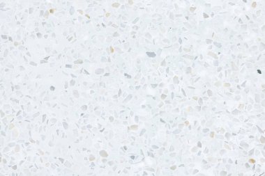 Terrazzo 'nun zemini düz. Mimari tasarım için pürüzsüz mermer, taş ve beton yüzey, dekorasyon iç döşeme, fayans ve soyut arkaplan üzerindeki doku baskısı.