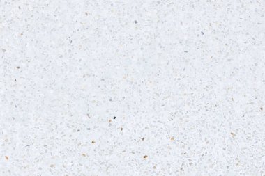 Terrazzo 'nun zemini pürüzsüz. Parlak parlak beyaz bir görünüm. Betonla karıştırılmış mermer çakıl. İç dekorasyon için pürüzsüz bir yüzey, mimari tasarım. Arkaplan için uygun.