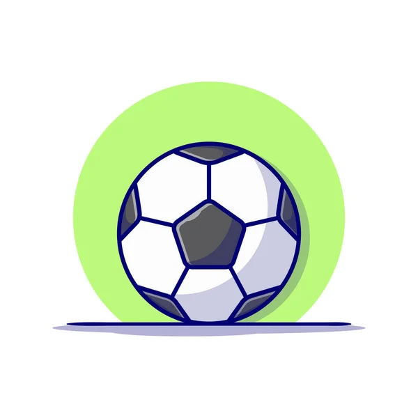 Soccer Ball Whistle Cartoon Vector Icon Illustration Sport Object Icon — Stock Vector
