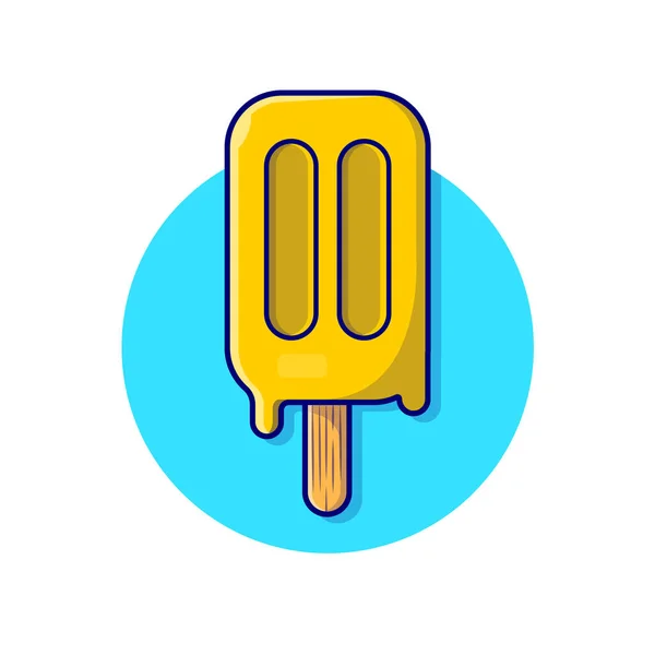 Popsicle Cartoon Vector Icon Illustration Food Drink Icon Concept Isolated — Stock Vector