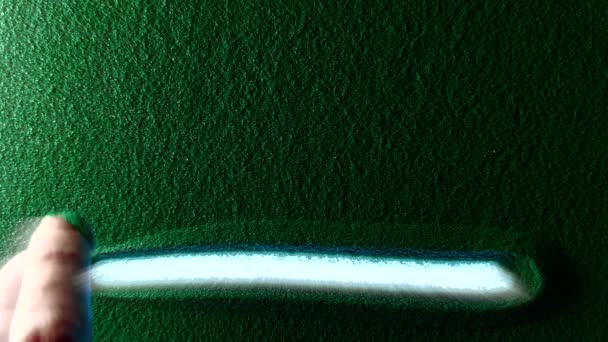 Desenho Mão Símbolo Sinal Horóscopo Libra Areia Verde Mão Masculina — Vídeo de Stock