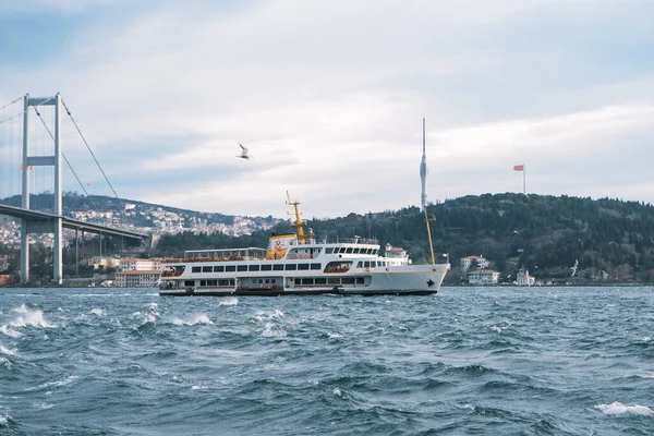 Istanbul Turkey 2023 Bosphorus City Lines Ferry Bosporus — Stock Fotó