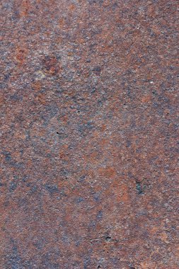 Eski demir bir çarşaf. Eski çatlak boya. Paslı metal yüzey. Paslı çelik. Eski tarz. Paslı demir. arkaplan ve metin için. Yakın plan. Oksitlenme, yıkım.