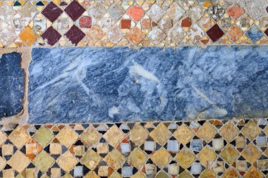 Antik mermer döşeme. Metin için kopyalama alanı olan arkaplan