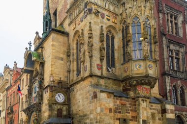 Eski klasik kilise. Seçici odak ve kopyalama alanı olan arkaplan