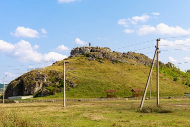 22 Ağustos 2021, Koban Moldova, Moldova 'da bir hac dağı. Resimli editör kullanımı için. Metin için kopyalama alanı olan arkaplan