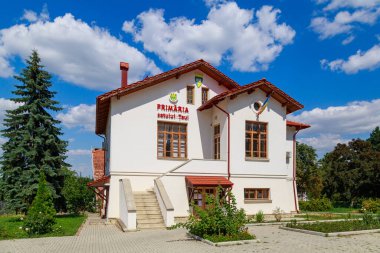 10 Temmuz 2021, Caul Moldova Belediye Binası hükümet binası. Editör kullanımı için. Arkaplan.