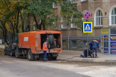 12 Ekim 2021 'de Balti Moldova belediyeye ait hizmetlerin onarımını yaptı. Editör kullanımı için. Kopyalama alanı olan arkaplan