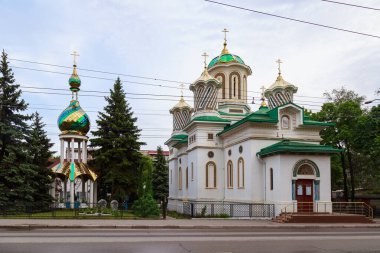 28 Mayıs 2021 Balti Moldova Ortodoks Kilisesi. İllüstrasyon başyazısı. Metin için kopyalama alanı olan arkaplan