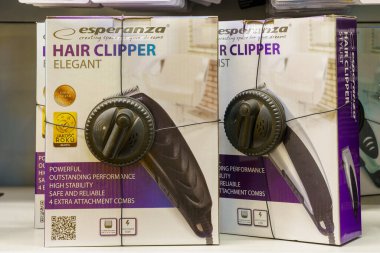 Clipper on a store shelf. Illustrative editorial. February 24, 2022 Balti Moldova