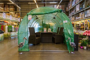 Greenhouse for a personal plot. February 17, 2022 Beltsy Moldova.