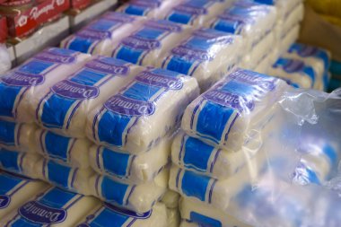 Packaged sugar, socially significant goods. January 26, 2022 Beltsy Moldova.