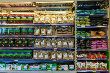 Lawn seeds. Gardening of a personal plot. February 17, 2022 Beltsy Moldova.