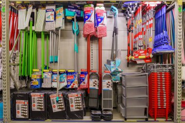 Housekeeping department for cleaning. April 7, 2022 Beltsy Moldova.