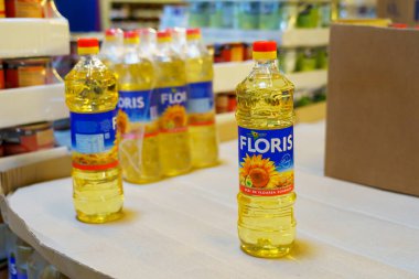 Sunflower oil, socially significant goods. January 26, 2022 Beltsy Moldova.