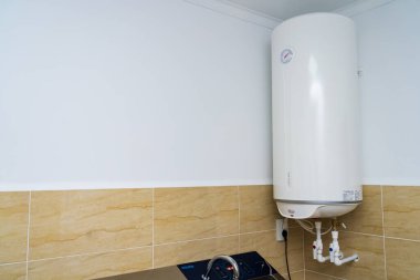 Boiler or electric water heater. Medical equipment in the maternity ward of the hospital. October 12, 2022 Beltsy Moldova