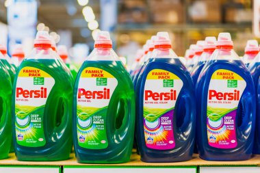 Liquid powder Persil. Department of cleanliness in the supermarket. October 11, 2022 Beltsy Moldova.