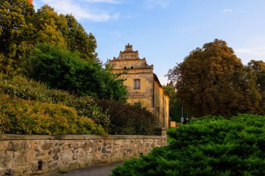 August 25, 2022 Votice Czech Republic. Abandoned brewery building. Background with selective focus and copy space