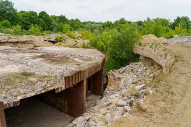 June 5, 2022 Olishkany Moldova. Anti-nuclear secret bunker of the USSR. Abandoned military facility 1180. Alternate command post