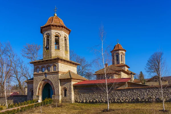 February 2022 Cuhurestii Moldova Editorial Background News Ancient Stone Church — Foto Stock