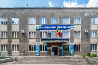 17 Mayıs 2022 Balti Moldova. Eyalet Işık Endüstrisi Üniversitesi. İllüstrasyon başyazısı. Arkaplan