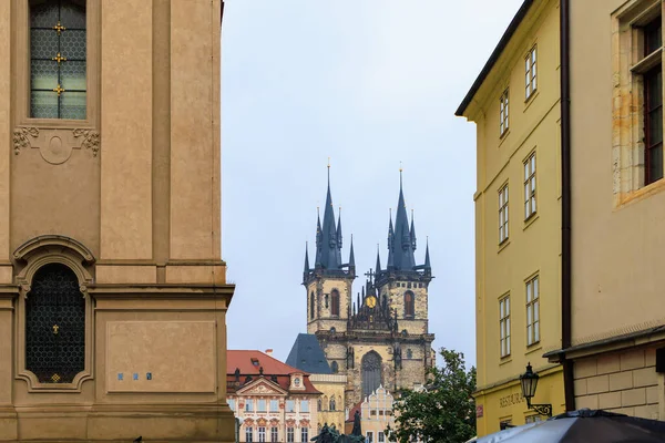 August 2022 Prague Czech Republic Recognizable Tourists View City Background — Stock Photo, Image