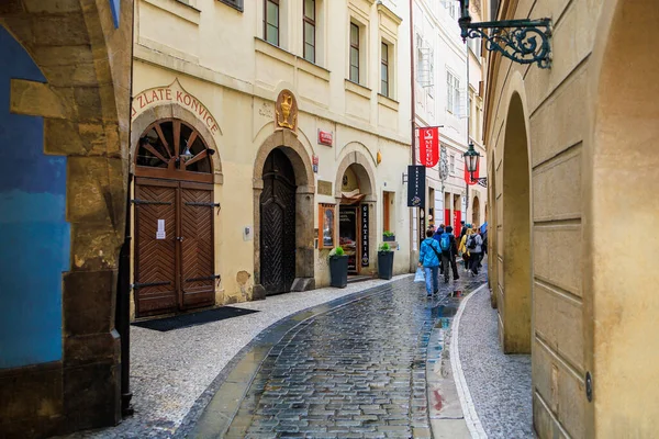 August 2022 Prague Czech Republic Narrow Cozy Streets Classical Architecture —  Fotos de Stock