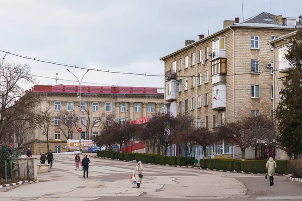 February 2022 Balti Moldova Recognizable View Tourists Central Part City — 图库照片