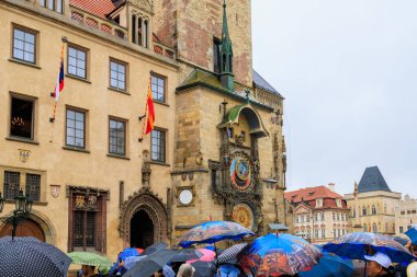 August 24, 2022 Prague, Czech Republic. Recognizable for tourists view of the city. Background with selective focus and copy space for text