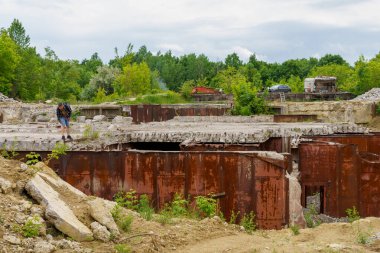 June 5, 2022 Olishkany Moldova. Anti-nuclear secret bunker of the USSR. Abandoned military facility 1180. Alternate command post